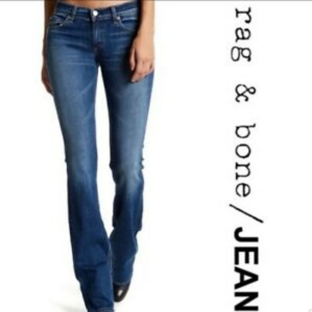 RAG & BONE BOOT Delancey Wash Jeans Sz 27